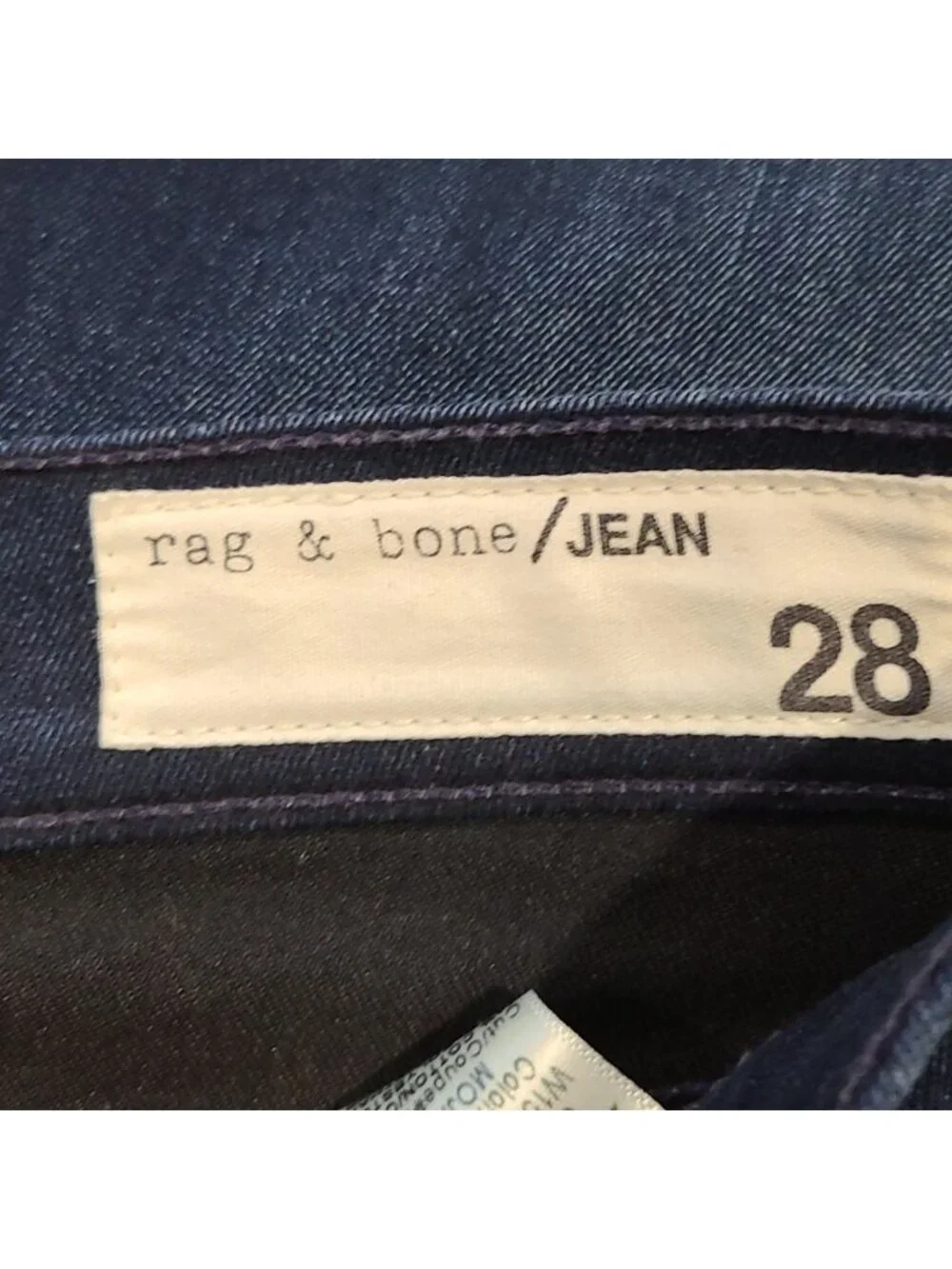 Rag & Bone Mojave 10 Inch Skinny jeans with holes at knees
